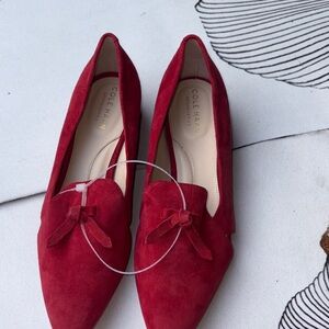 Cole Haan Women's Crimson Suede Flats